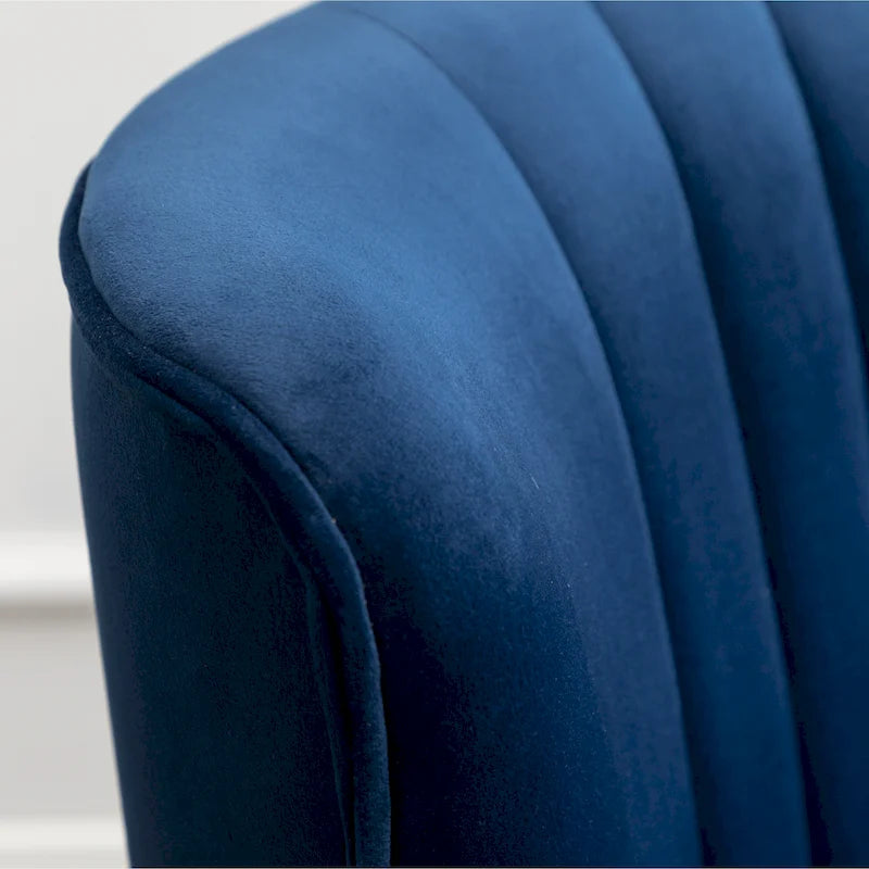 Fauteuil d'appoint contemporain en velours