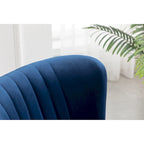 Fauteuil d'appoint contemporain en velours