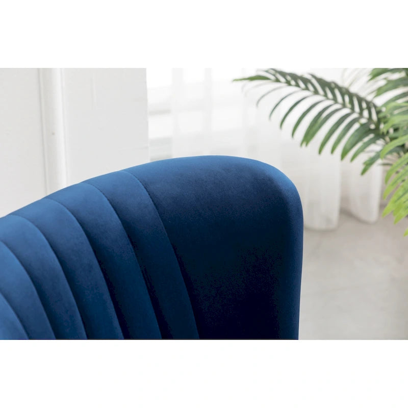 Fauteuil d'appoint contemporain en velours