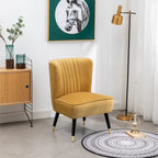 Fauteuil d'appoint contemporain en velours