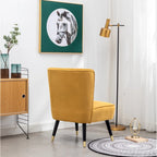 Fauteuil d'appoint contemporain en velours