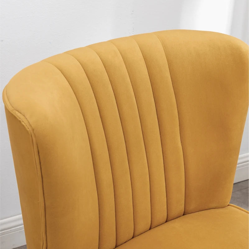 Fauteuil d'appoint contemporain en velours
