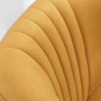 Fauteuil d'appoint contemporain en velours