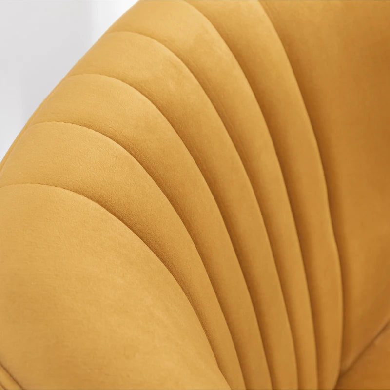 Fauteuil d'appoint contemporain en velours