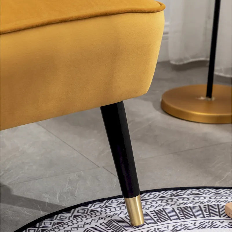 Fauteuil d'appoint contemporain en velours