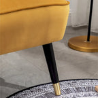Fauteuil d'appoint contemporain en velours