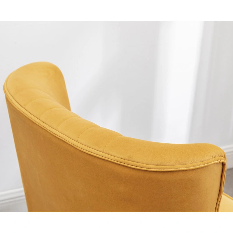 Fauteuil d'appoint contemporain en velours