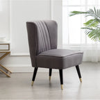Fauteuil d'appoint contemporain en velours
