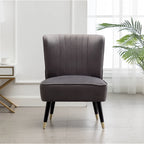 Fauteuil d'appoint contemporain en velours