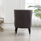 Fauteuil d'appoint contemporain en velours