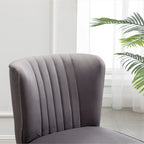 Fauteuil d'appoint contemporain en velours