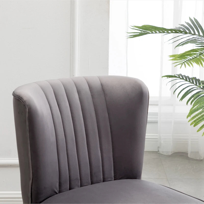 Fauteuil d'appoint contemporain en velours