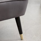 Fauteuil d'appoint contemporain en velours