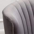Fauteuil d'appoint contemporain en velours
