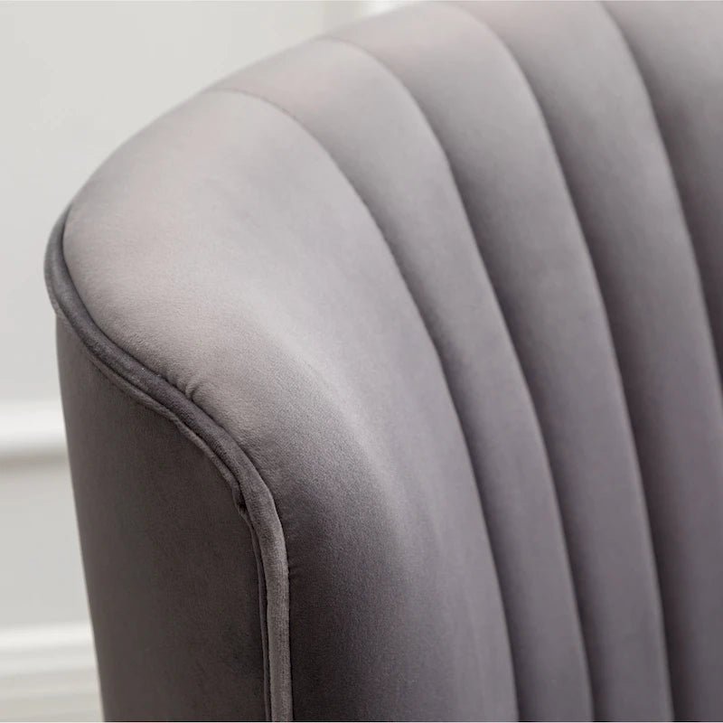 Fauteuil d'appoint contemporain en velours