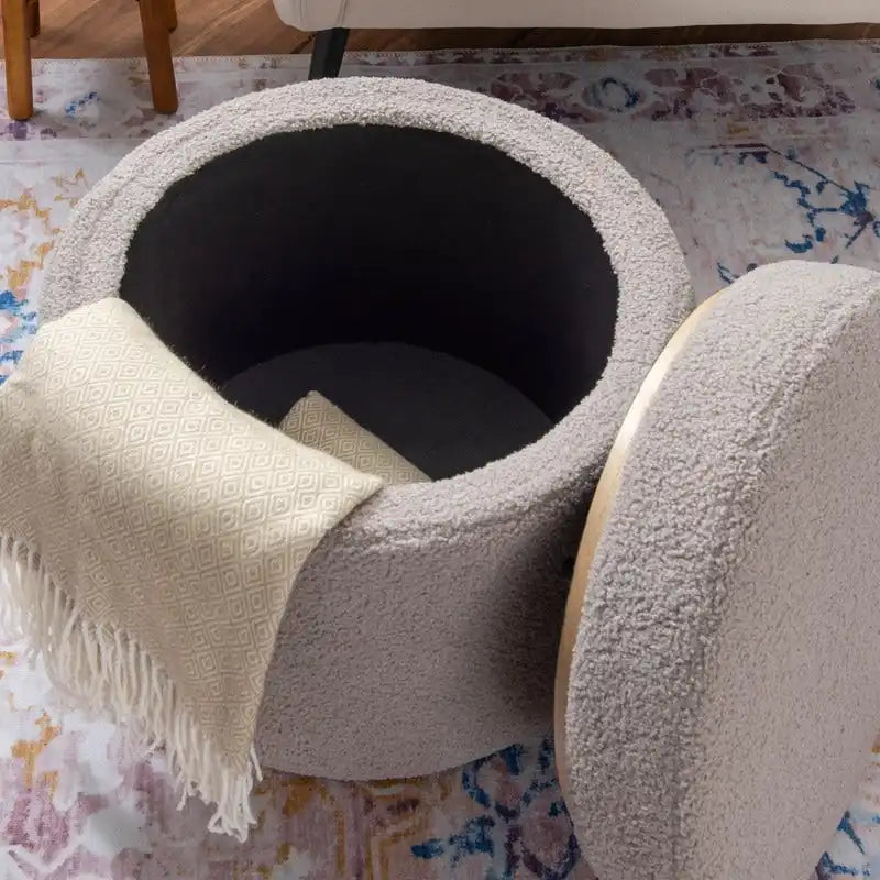 Pouf de rangement Sherpa