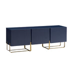 Meuble TV de rangement moderne de 152 cm à 3 portes