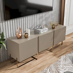 Meuble TV de rangement moderne de 152 cm à 3 portes