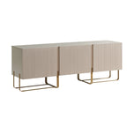Meuble TV de rangement moderne de 152 cm à 3 portes