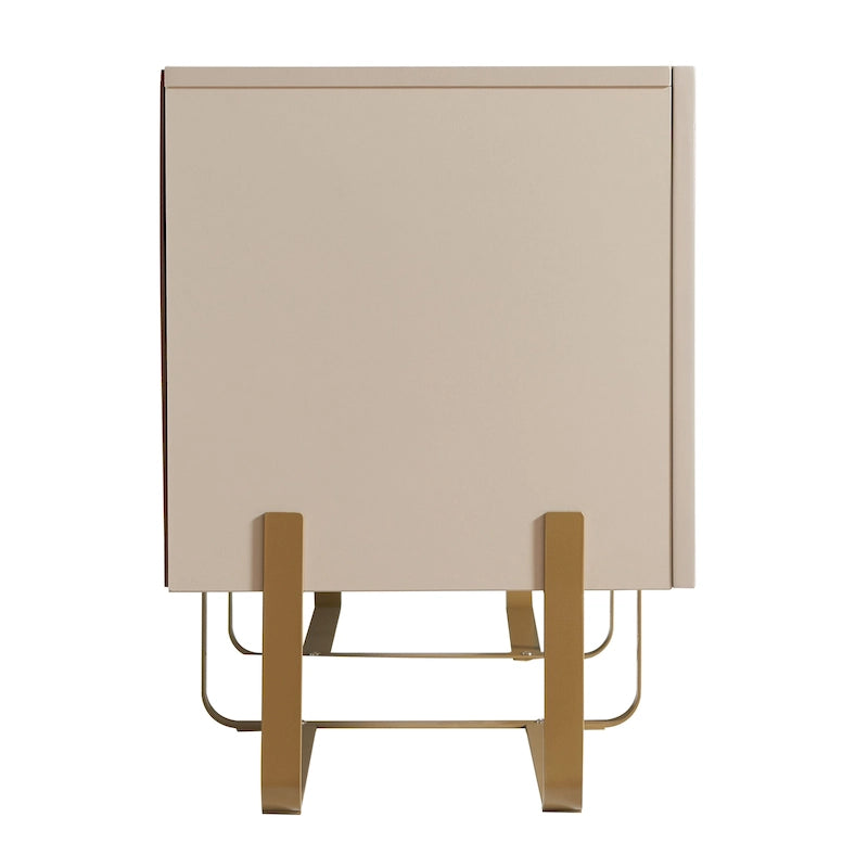 Meuble TV de rangement moderne de 152 cm à 3 portes