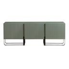 Meuble TV de rangement moderne de 152 cm à 3 portes