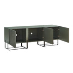 Meuble TV de rangement moderne de 152 cm à 3 portes