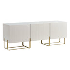 Meuble TV de rangement moderne de 152 cm à 3 portes