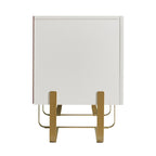 Meuble TV de rangement moderne de 152 cm à 3 portes
