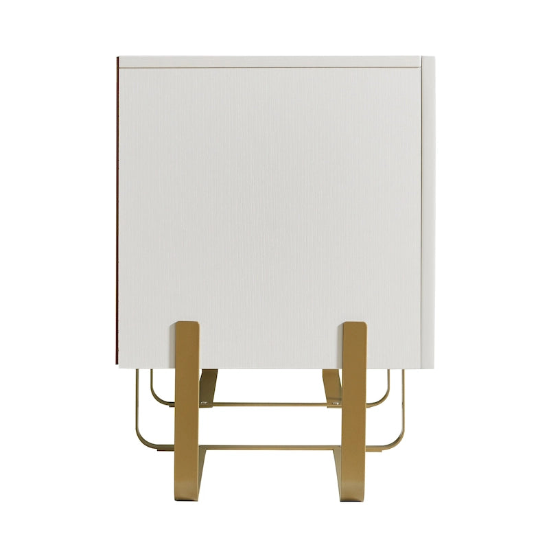 Meuble TV de rangement moderne de 152 cm à 3 portes