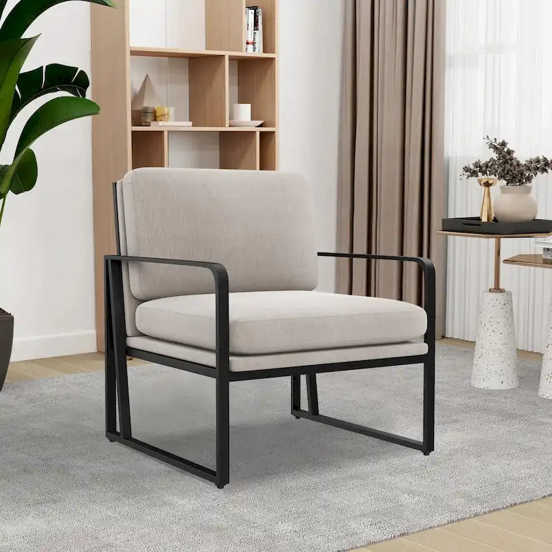 Fauteuils d'appoint, Fauteuils de salon Fauteuil en lin Fauteuils d'appoint pour salon