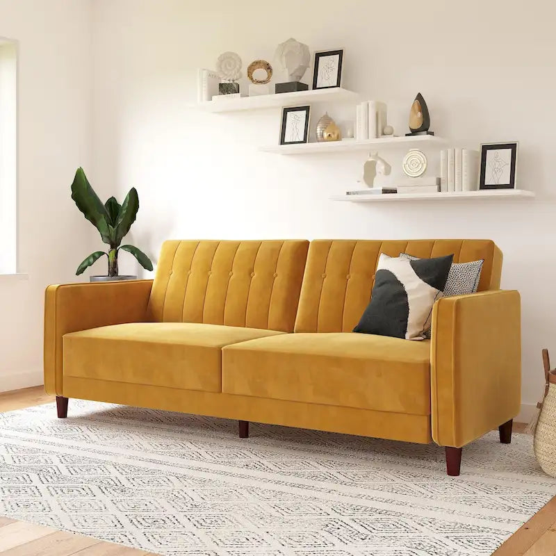  Ivy Tufted Transitional Futon
