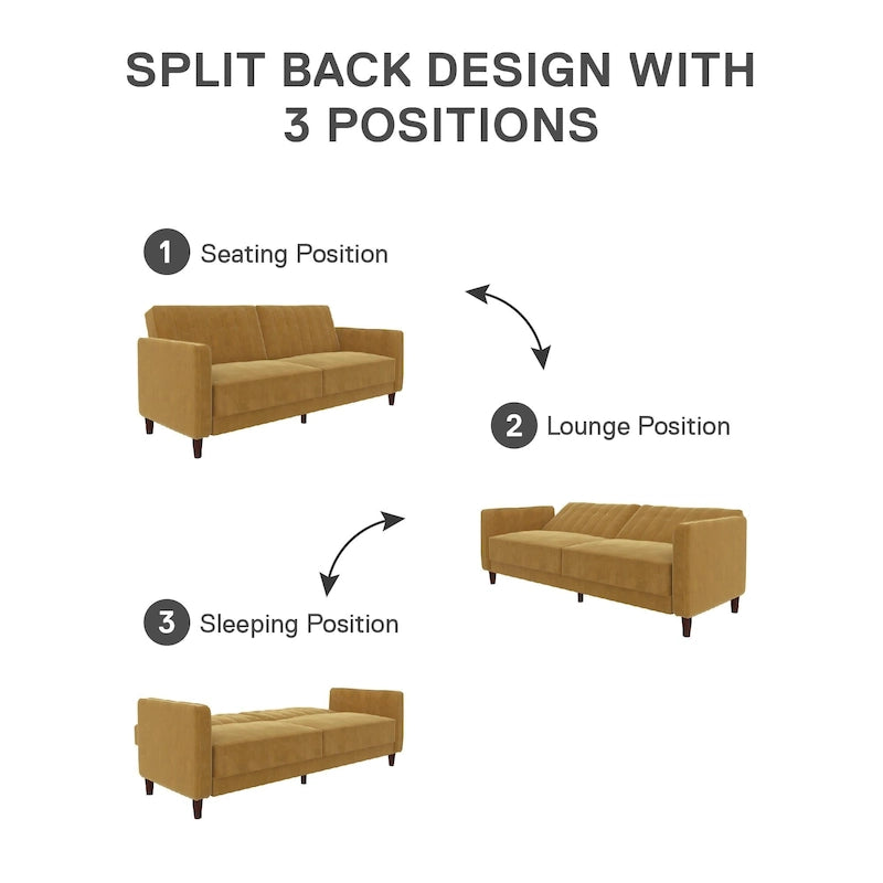 Futon Transitionnel Capitonnage Ivy