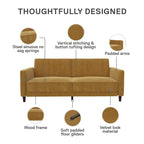 Futon Transitionnel Capitonnage Ivy