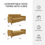 Futon Transitionnel Capitonnage Ivy