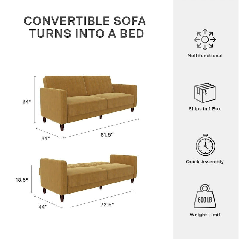 Futon Transitionnel Capitonnage Ivy