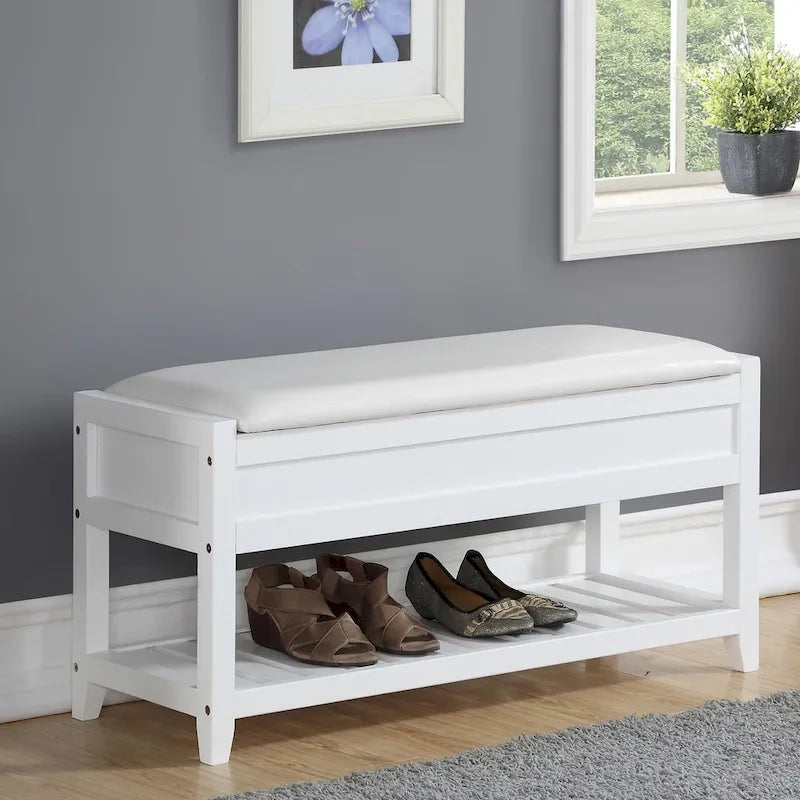 Banc à chaussures de rangement