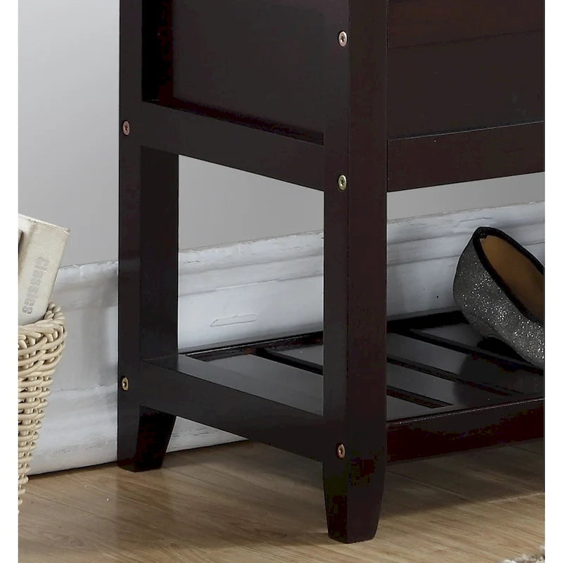 Banc à chaussures de rangement