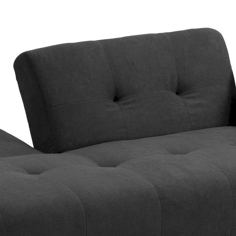 Canapé-lit futon convertible moderne avec dossier réglable