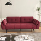 Canapé-lit futon convertible moderne avec dossier réglable