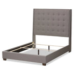 Lit contemporain tapissé de tissu