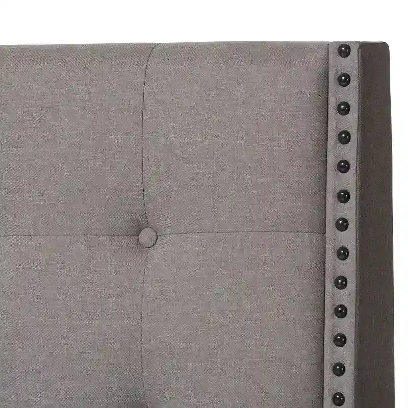 Lit contemporain tapissé de tissu