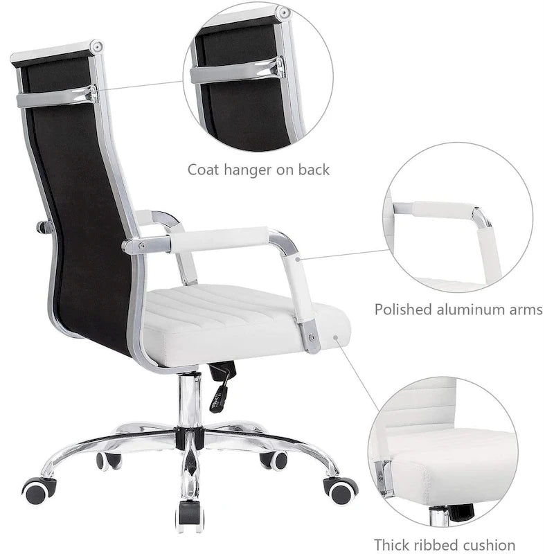 Chaise de bureau nervurée pour ordinateur