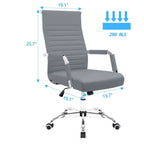 Chaise de bureau nervurée pour ordinateur