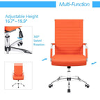 Chaise de bureau nervurée pour ordinateur