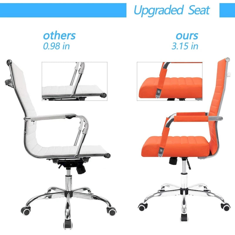 Chaise de bureau nervurée pour ordinateur