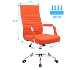 Chaise de bureau nervurée pour ordinateur