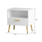 Table de chevet moderne à 1 tiroir