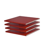 Lot de 4 petites étagères 100% bois massif pour armoires de garde-robe familiale