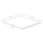 Lot de 4 petites étagères 100% bois massif pour armoires de garde-robe familiale