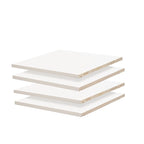 Lot de 4 petites étagères 100% bois massif pour armoires de garde-robe familiale